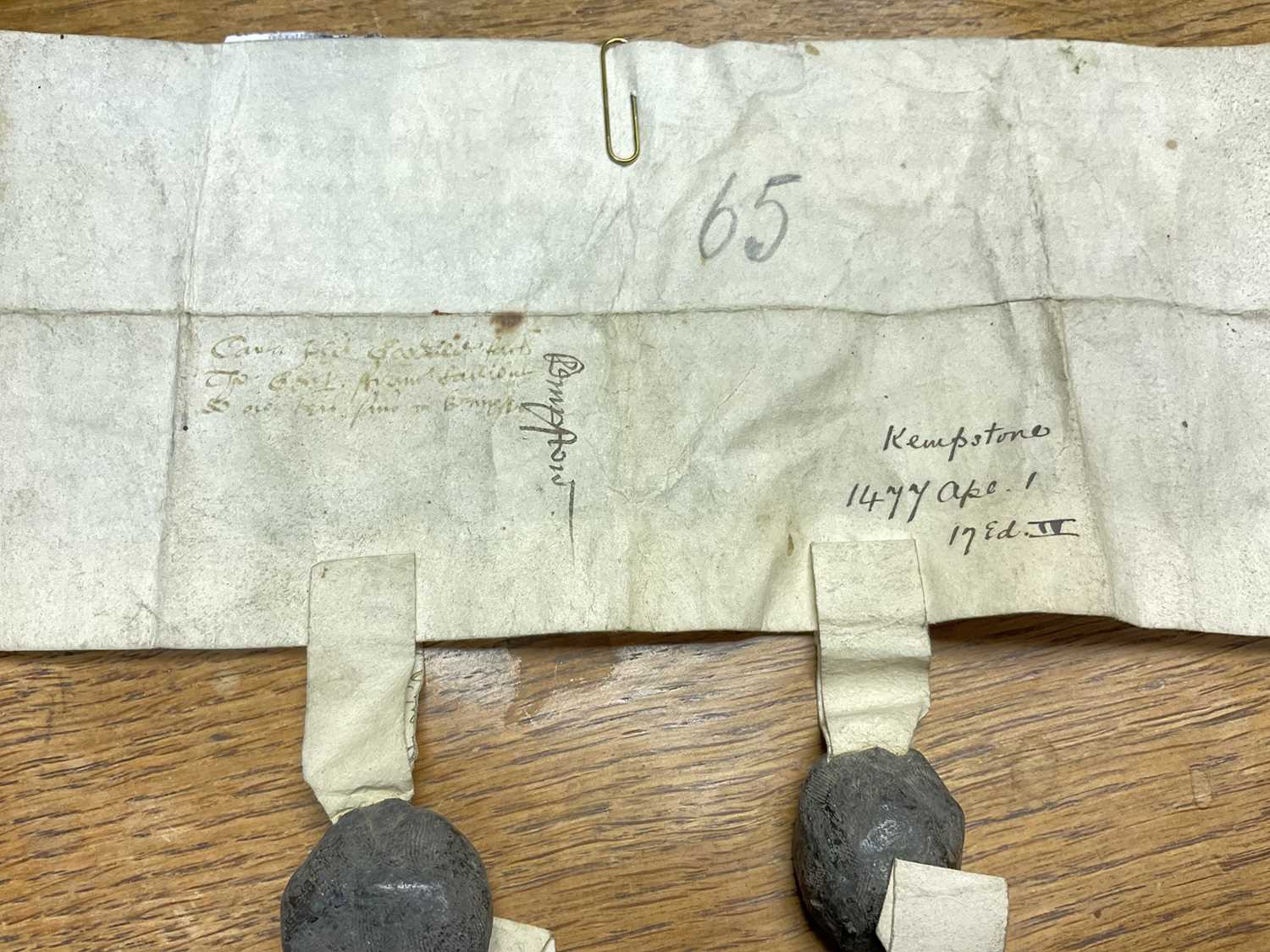 Of Norfolk interest: Good collection of early indentures on vellum and paper - Image 33 of 58
