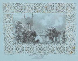 S. E. Stacy, mid 19th century, pair of pencil drawings - Hethel Church and Wreningham Church, Norfol