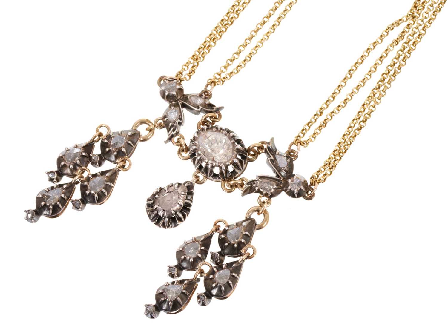 Georgian diamond necklace - Image 3 of 4