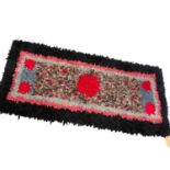 Rag rug with abstract design, 160 x 70cm