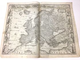 John Speed - 17th century map of Europ and the chiefe Cities contayned therin ...