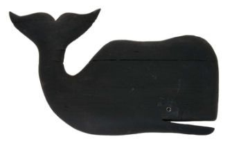Sam Taplin (contemporary), driftwood sculpture - Black whale