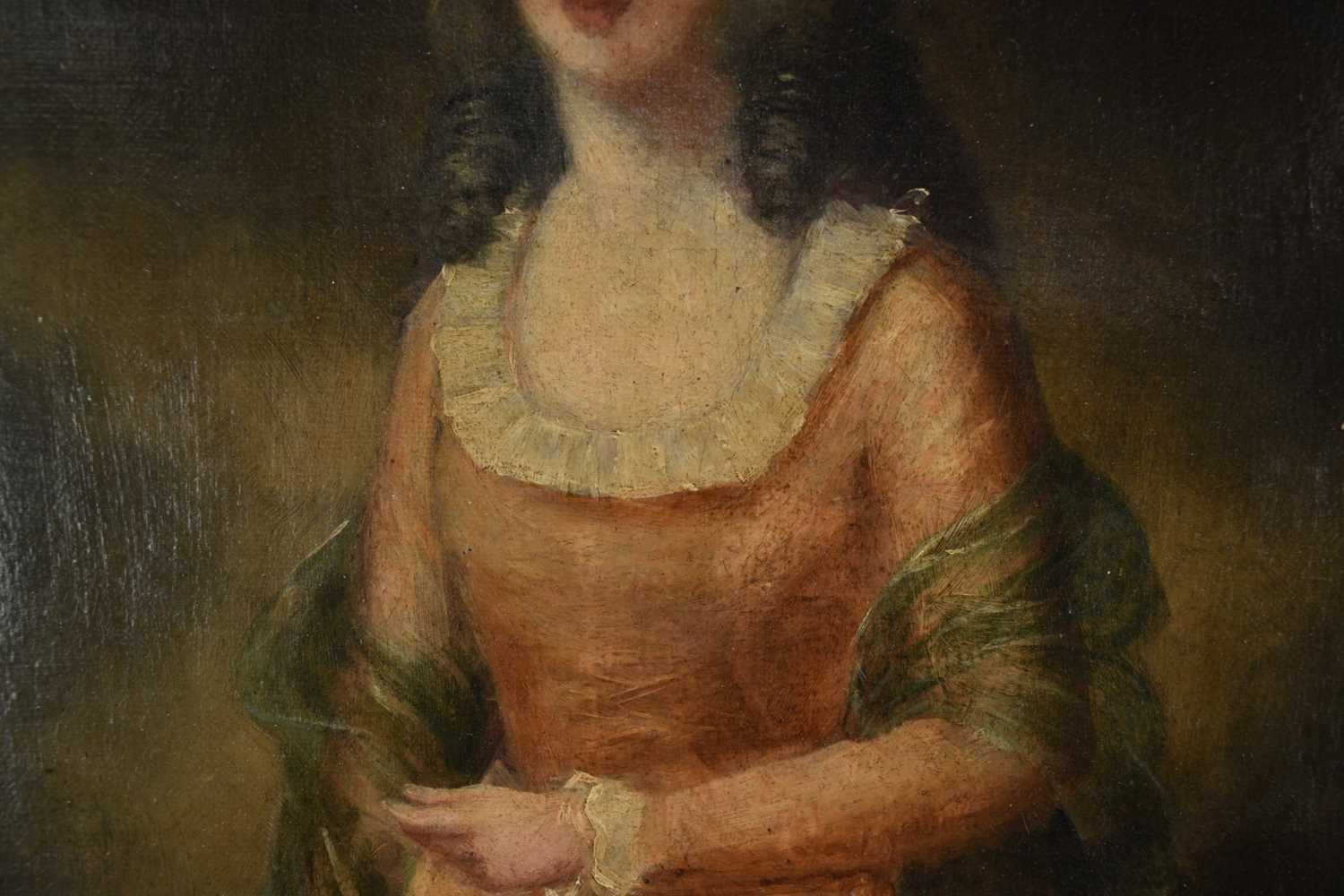 Follower of Thomas Gainsborough, 19th century, oil on canvas - portrait of an elegant lady, 69cm x 4 - Image 6 of 13