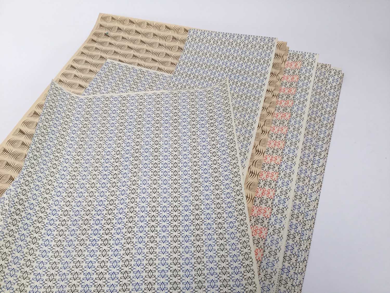 Collection of Curwen Press end papers by Edward Bawden, 51 x 64cm and smaller. (10) - Image 3 of 3