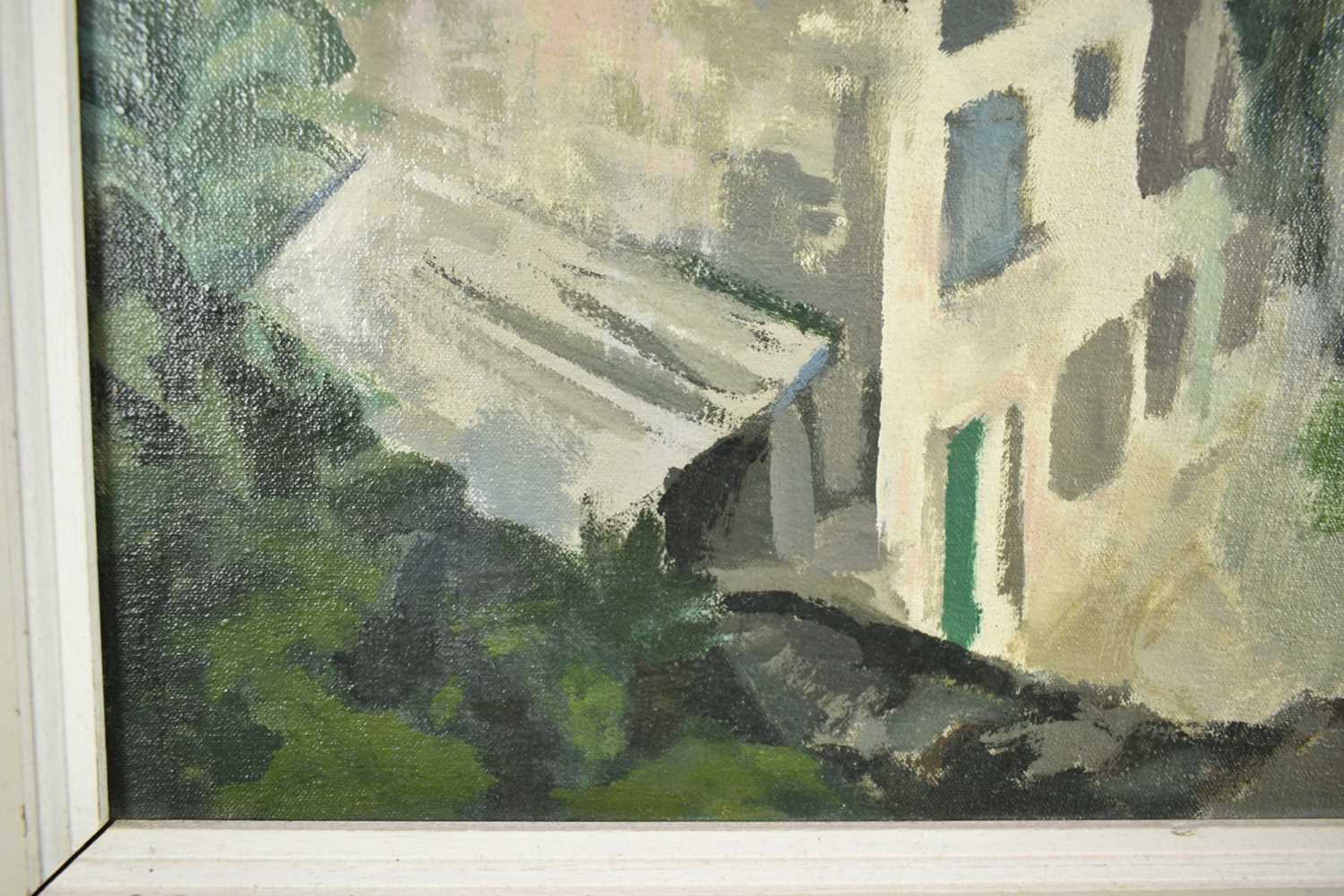 *Glyn Morgan (1926-2015) oil on canvas - House by the Sea, signed verso, 51cm x 61cm, framed - Image 3 of 9
