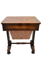 William IV rosewood sewing table
