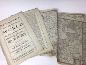 Group of 17th century engraved maps by Speed