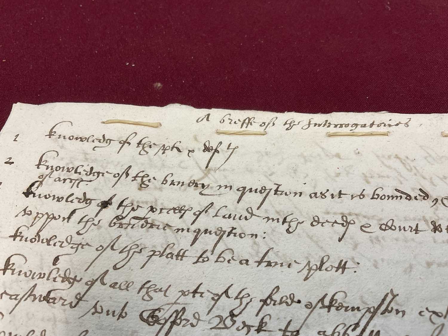 Of Norfolk and Sir Edward Coke (1552-1634) interest: Large archive of indentures on vellum and paper - Image 68 of 73