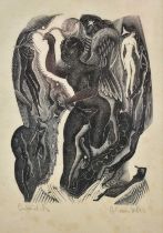 *Blair Hughes-Stanton (1902-1981) signed limited edition woodblock - 'Cupid', 5/12, indistinctly dat