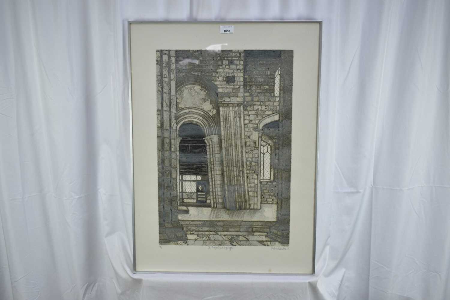 *Valerie Thornton (1931-1991) etching and aquatint - St Margaret's King's Lynn, signed and dated '78 - Image 2 of 4