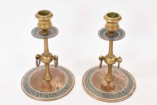 Pair of 19th century Greek revival candlesticks