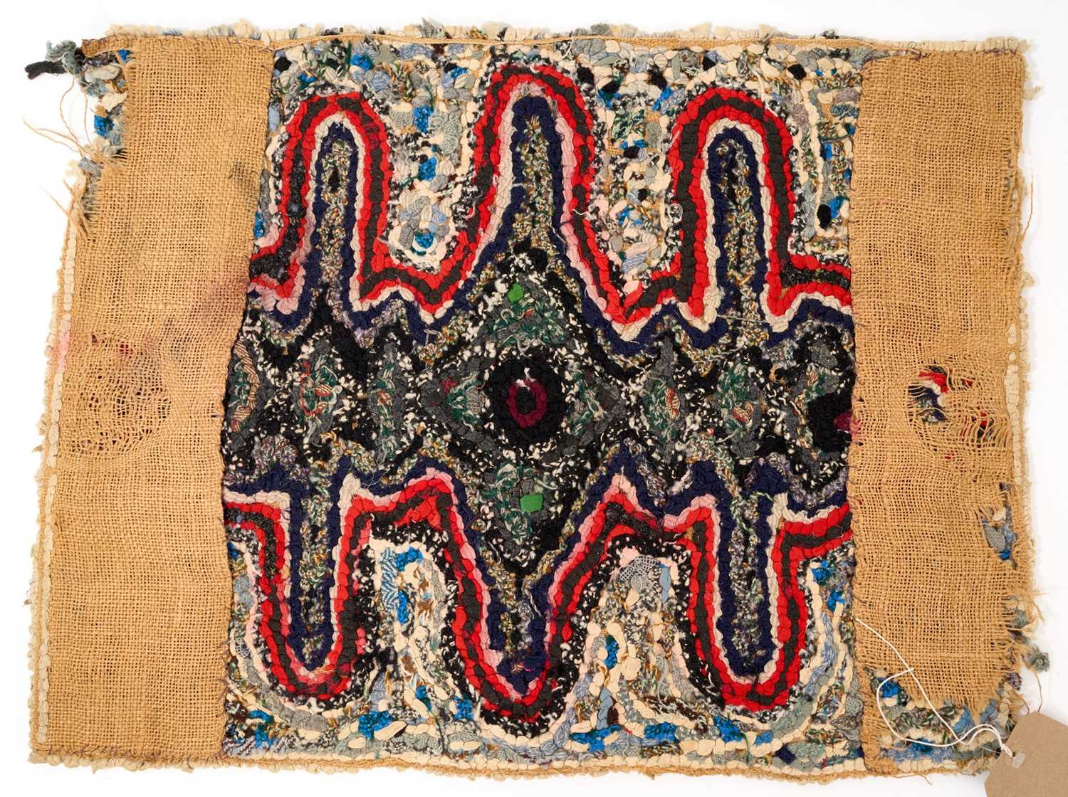 Small handmade rag rug by Lucie Aldridge - Image 2 of 2