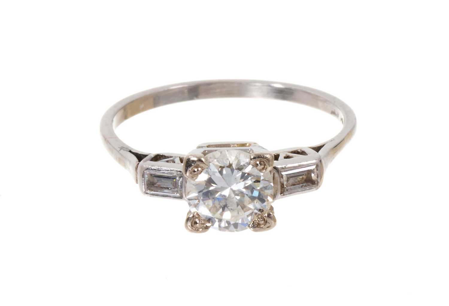 Art Deco diamond single stone ring