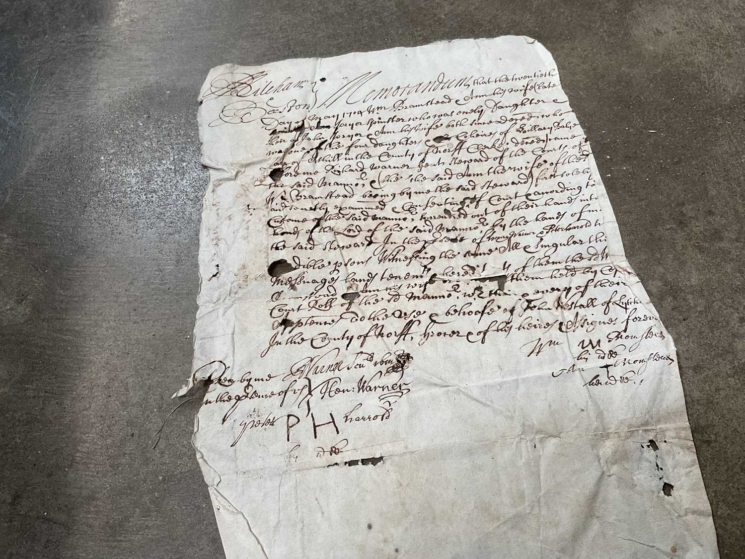 Large collection of indentures on vellum and paper, 17th century and later - Image 22 of 77