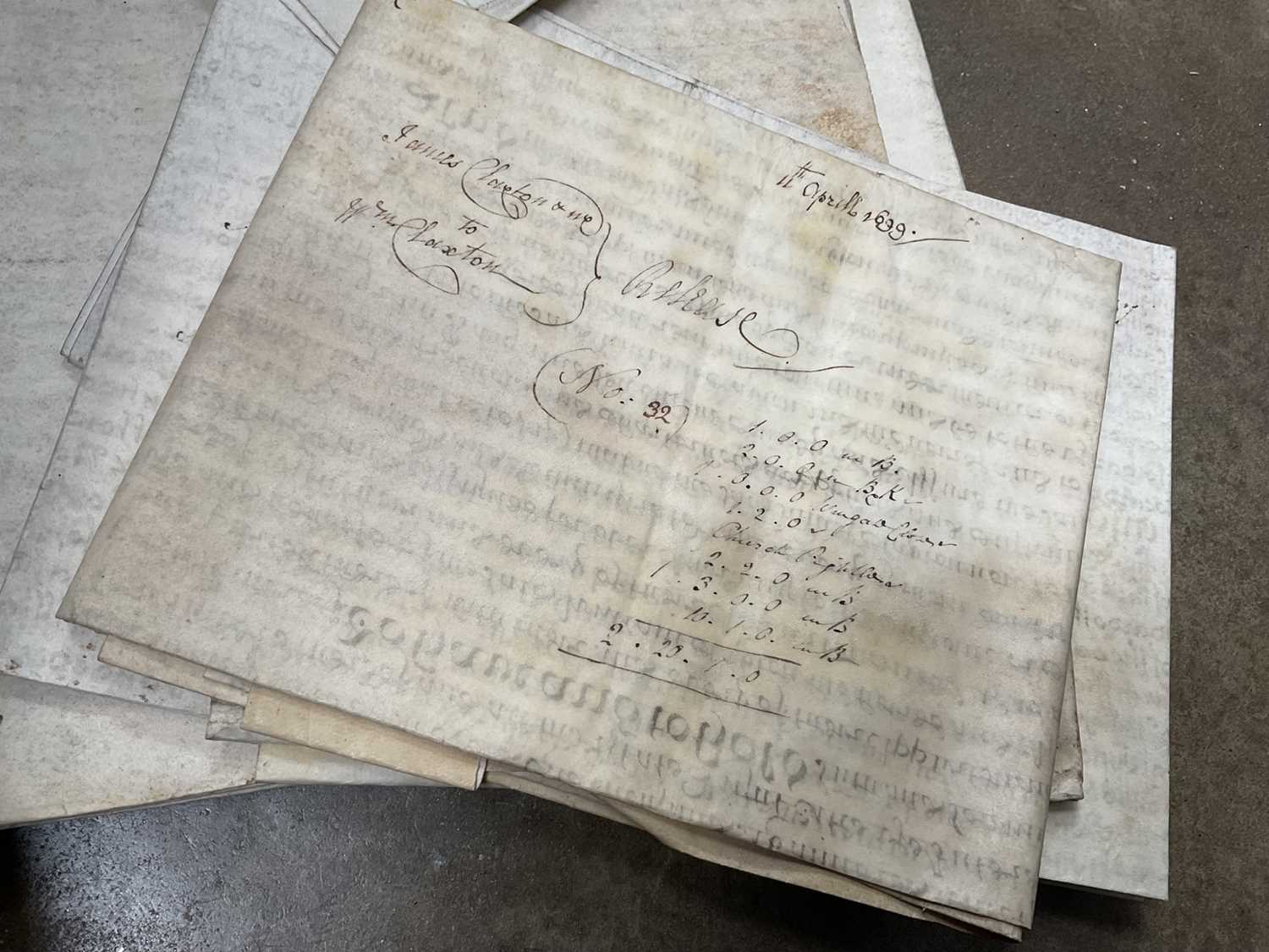 Large collection of indentures on vellum and paper, 17th century and later - Image 5 of 77