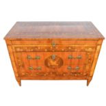 Late 18th century north Italian kingwood and marquetry inlaid commode