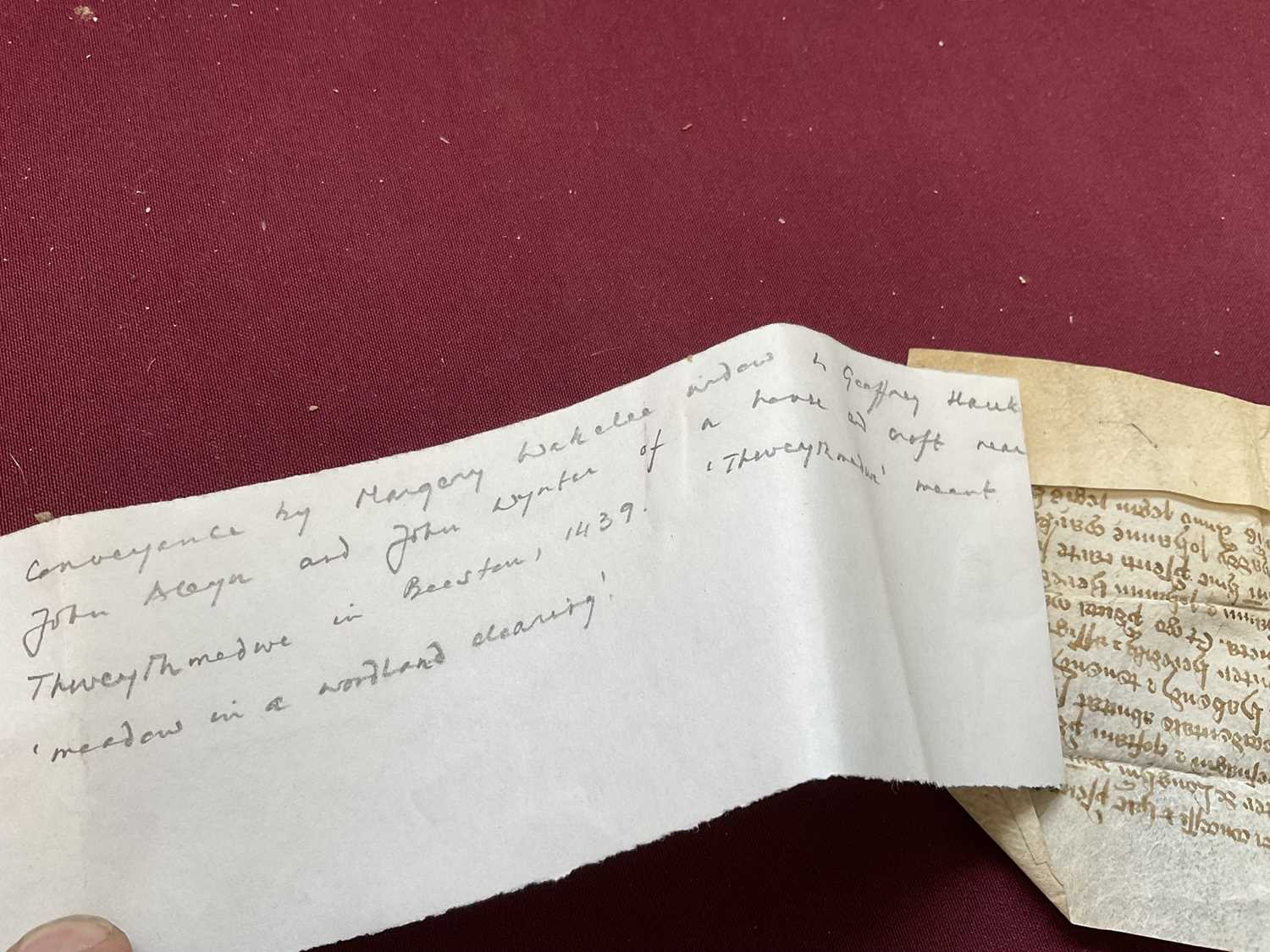 Of Norfolk and Sir Edward Coke (1552-1634) interest: Large archive of indentures on vellum and paper - Image 13 of 73