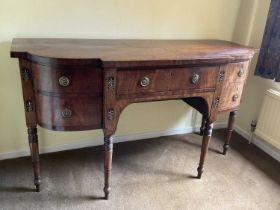 Regency mahogany bowfront sideboard