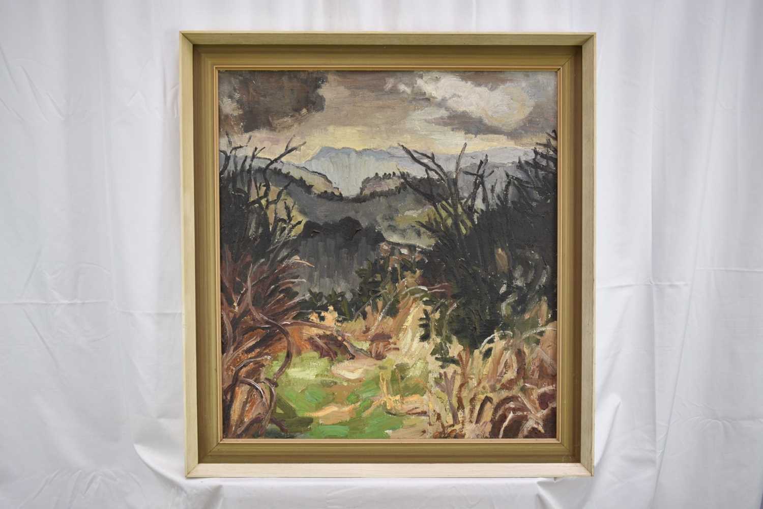 *Lucy Harwood (1893-1972) oil on canvas - Extensive Landscape - Image 2 of 14