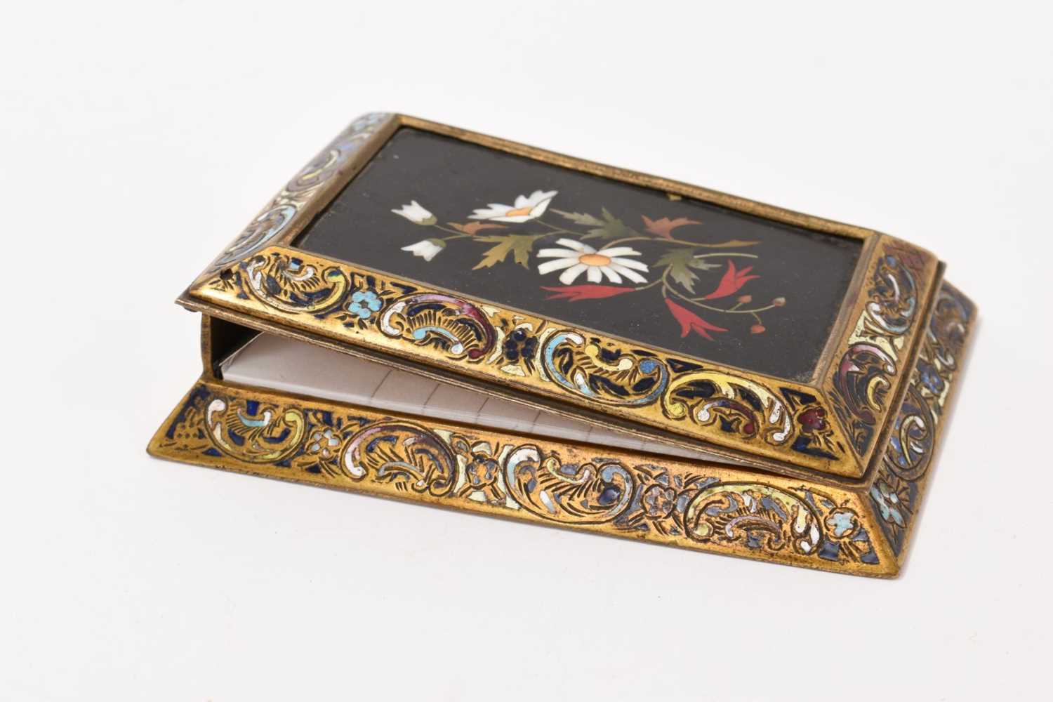 Grand Tour type pietra dura note holder - Image 4 of 6