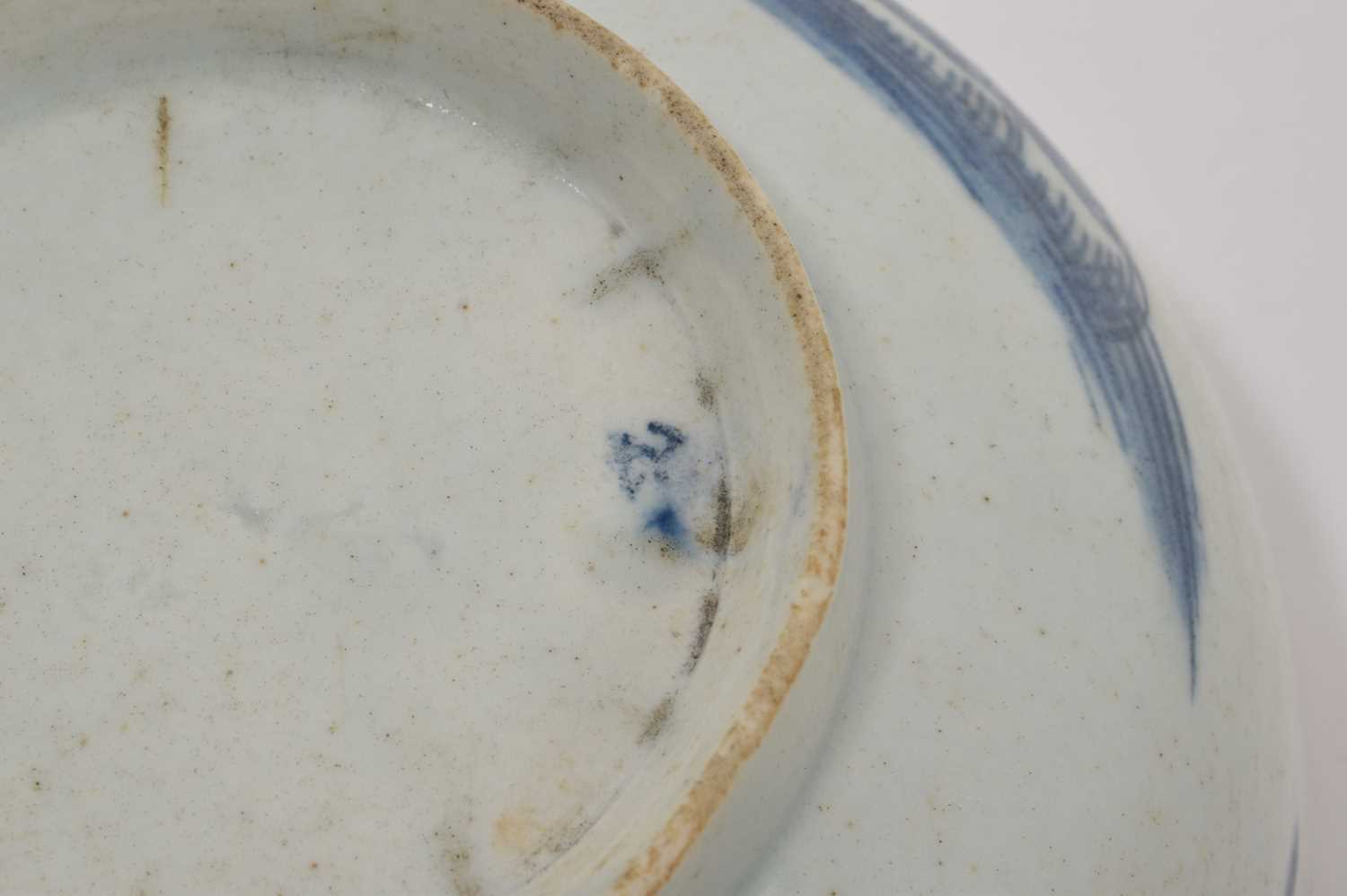 Bow blue and white porcelain bowl - Image 6 of 9