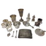 Selection of miscellaneous Victorian and later silver