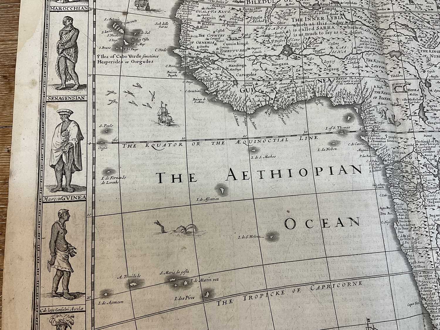 John Speed 17th century engraved map of Africa - Image 7 of 12