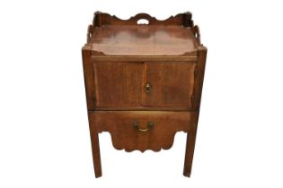 George III mahogany night cupboard