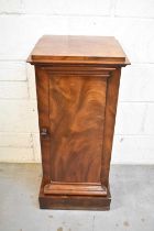 Regency mahogany bedside cabinet, formerly the property of Sir Roy Strong