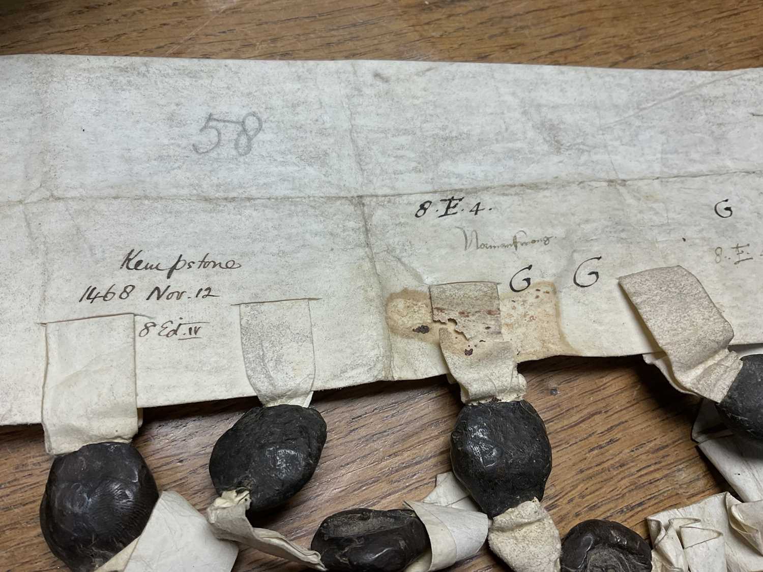Of Norfolk interest: Good collection of early indentures on vellum and paper - Image 52 of 58