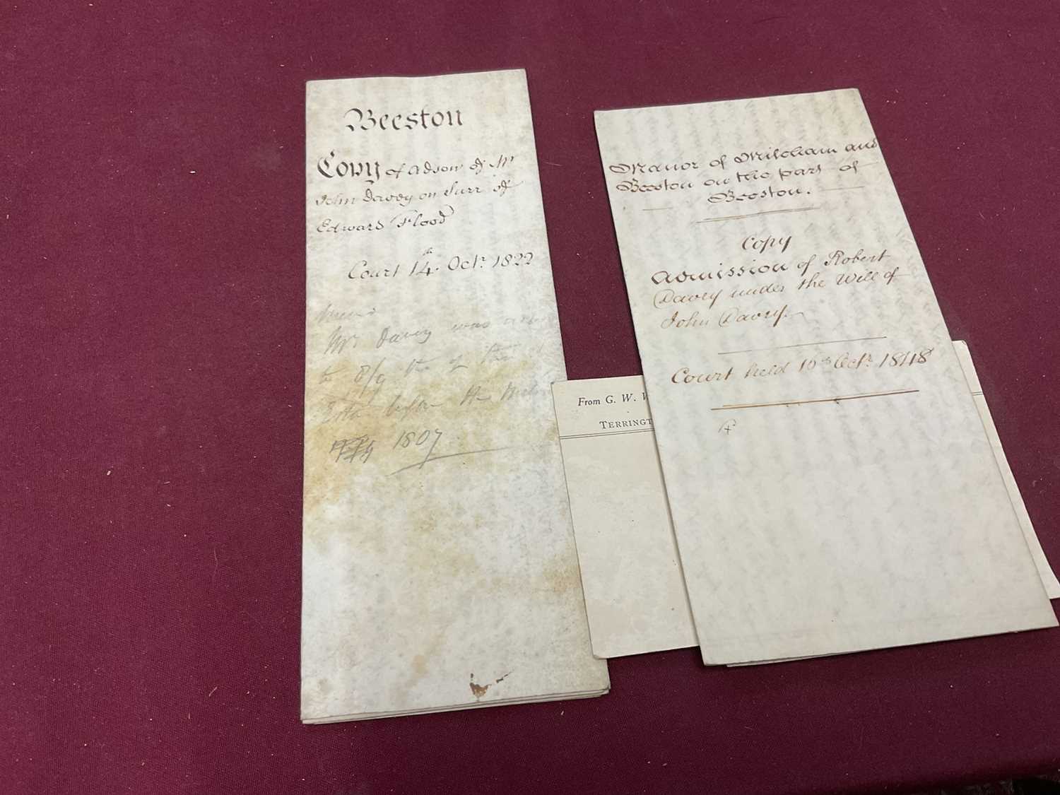 Large collection of indentures on vellum and paper, 17th century and later - Image 52 of 77