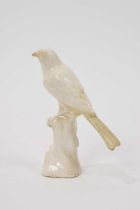 18th century white glazed model of a bird