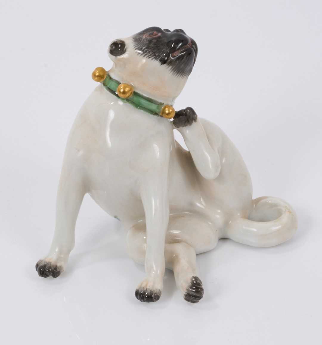 Meissen porcelain pug figure - Image 4 of 4