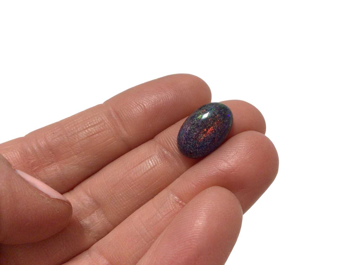 Unmounted black opal cabochon - Image 5 of 6