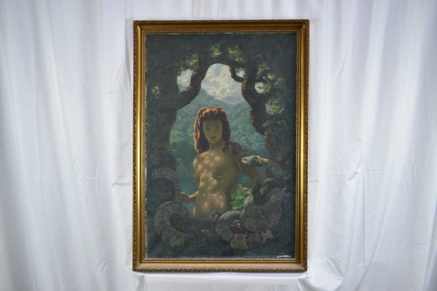 *Ernest Wallcousins (1883-1976) oil on canvas - Fantasy, titled to artist's label verso - Image 2 of 18