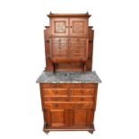 Late Victorian mahogany dentist's cabinet