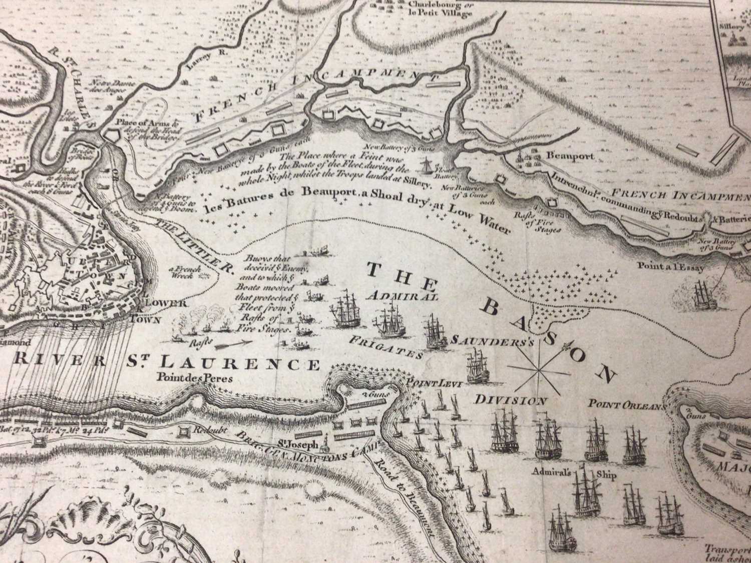 1759 siege of Quebec map - Image 4 of 7