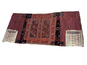 Kelim type kashgai saddle rug