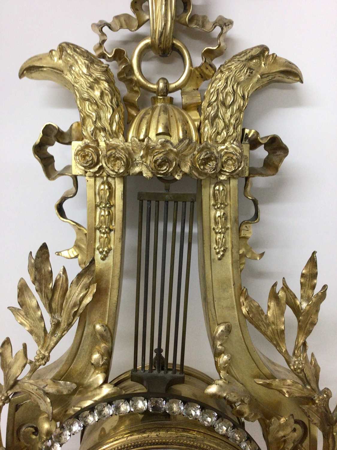 Good quality 19th century French Louis XVI-style ormolu cartel clock - Image 8 of 16