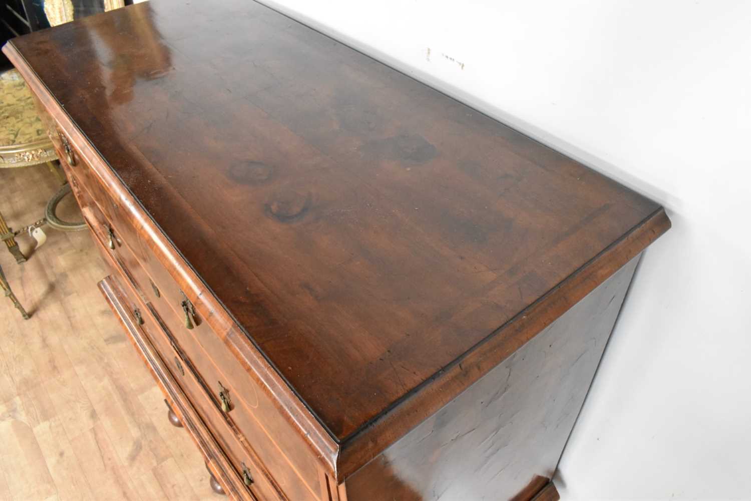William and Mary oyster veneered chest on stand - Image 5 of 6
