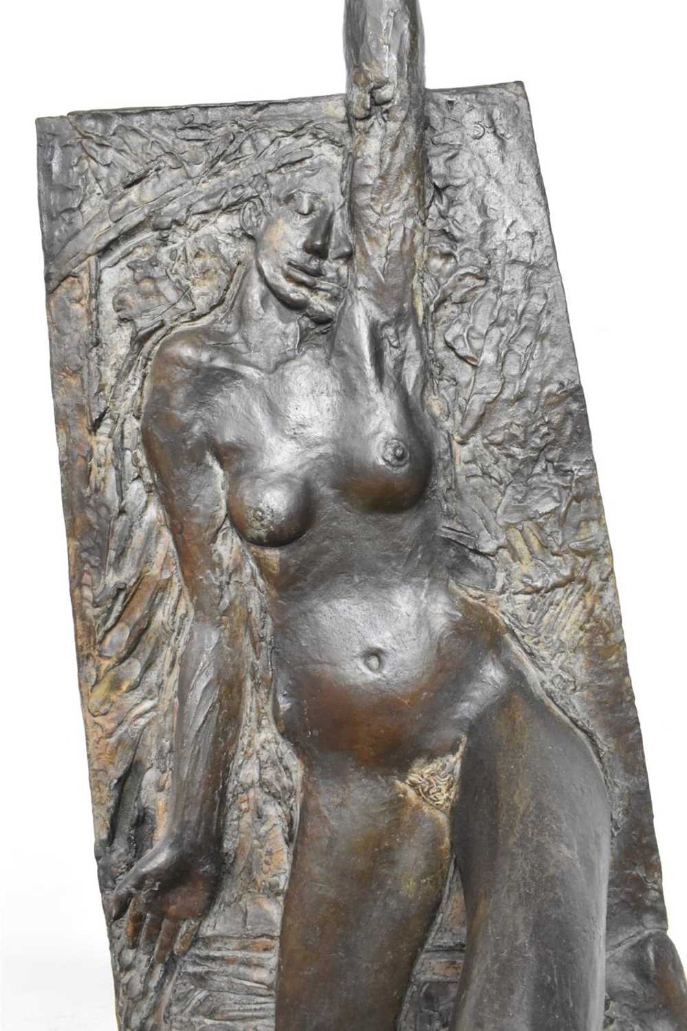 John Doubleday (b. 1947) bronze - stylised female form, signed and dated 1986, 153cm high - Image 2 of 5