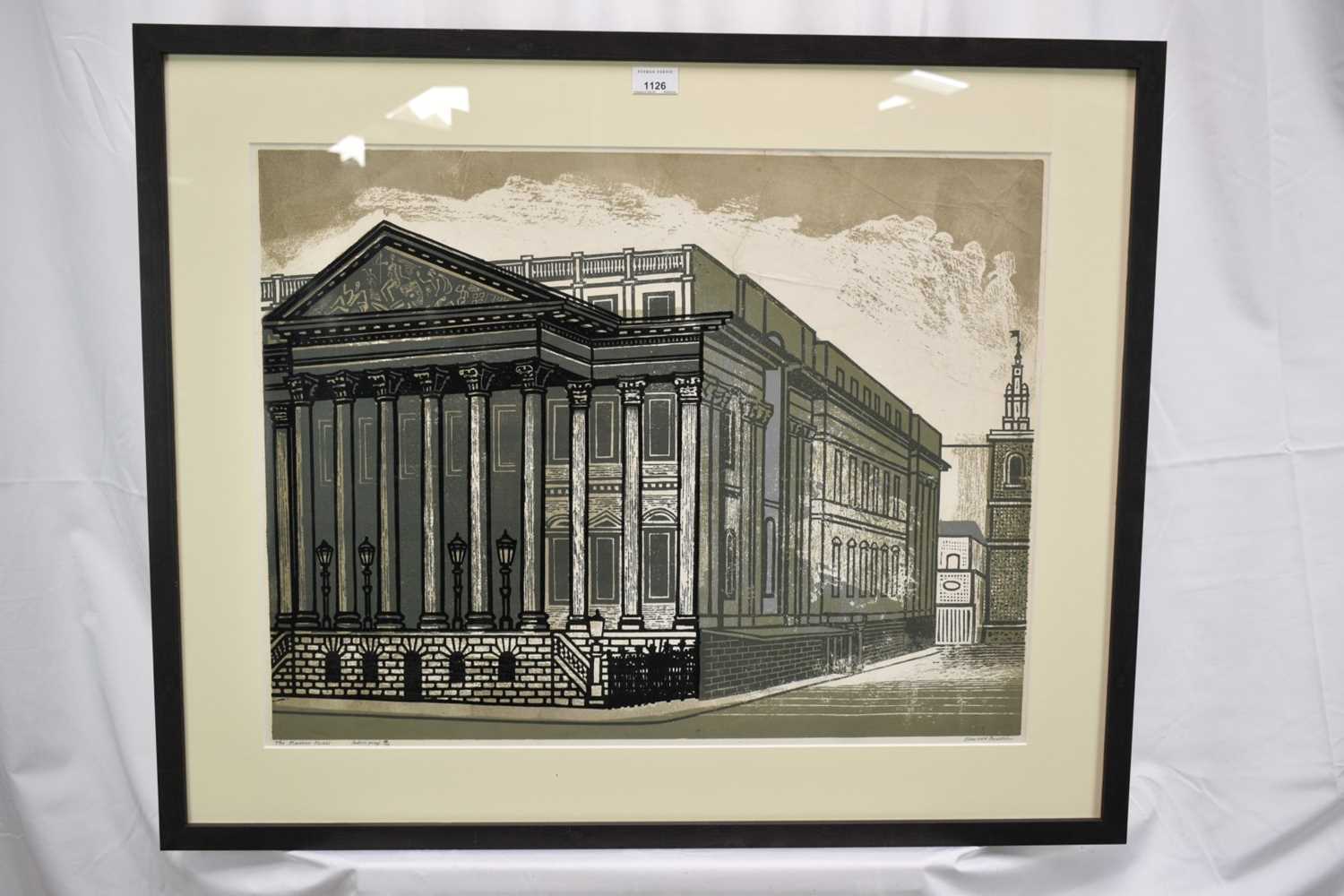 *Edward Bawden (1903-1989) signed limited edition artists proof linocut - The Mansion House, 33/75, - Image 2 of 9