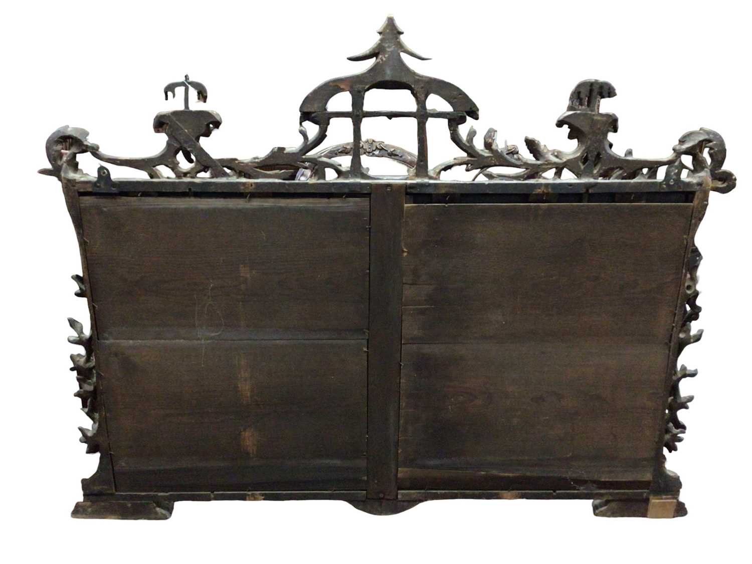 Fine 18th century Chinese Chippendale influenced giltwood overmantel mirror - Image 2 of 29
