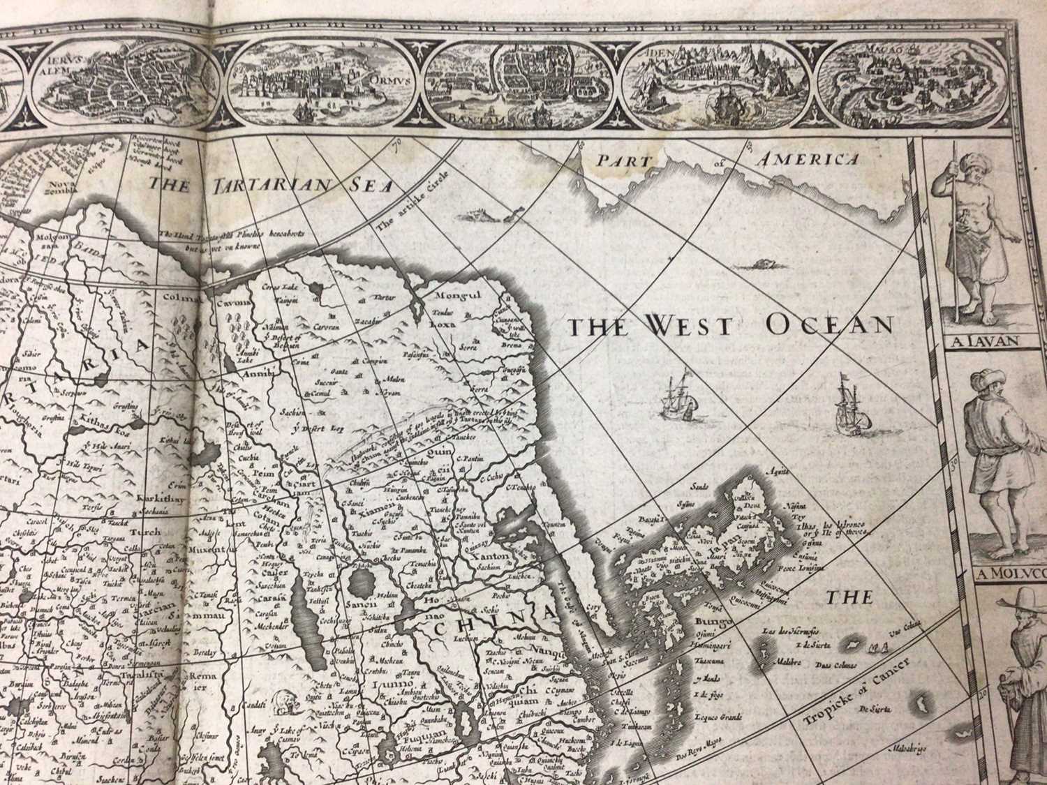 John Speed - 17th century engraved map of Asia - Image 3 of 8