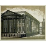 *Edward Bawden (1903-1989) signed limited edition artists proof linocut - The Mansion House, 33/75,