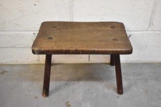 18th / 19th century Welsh milking stool