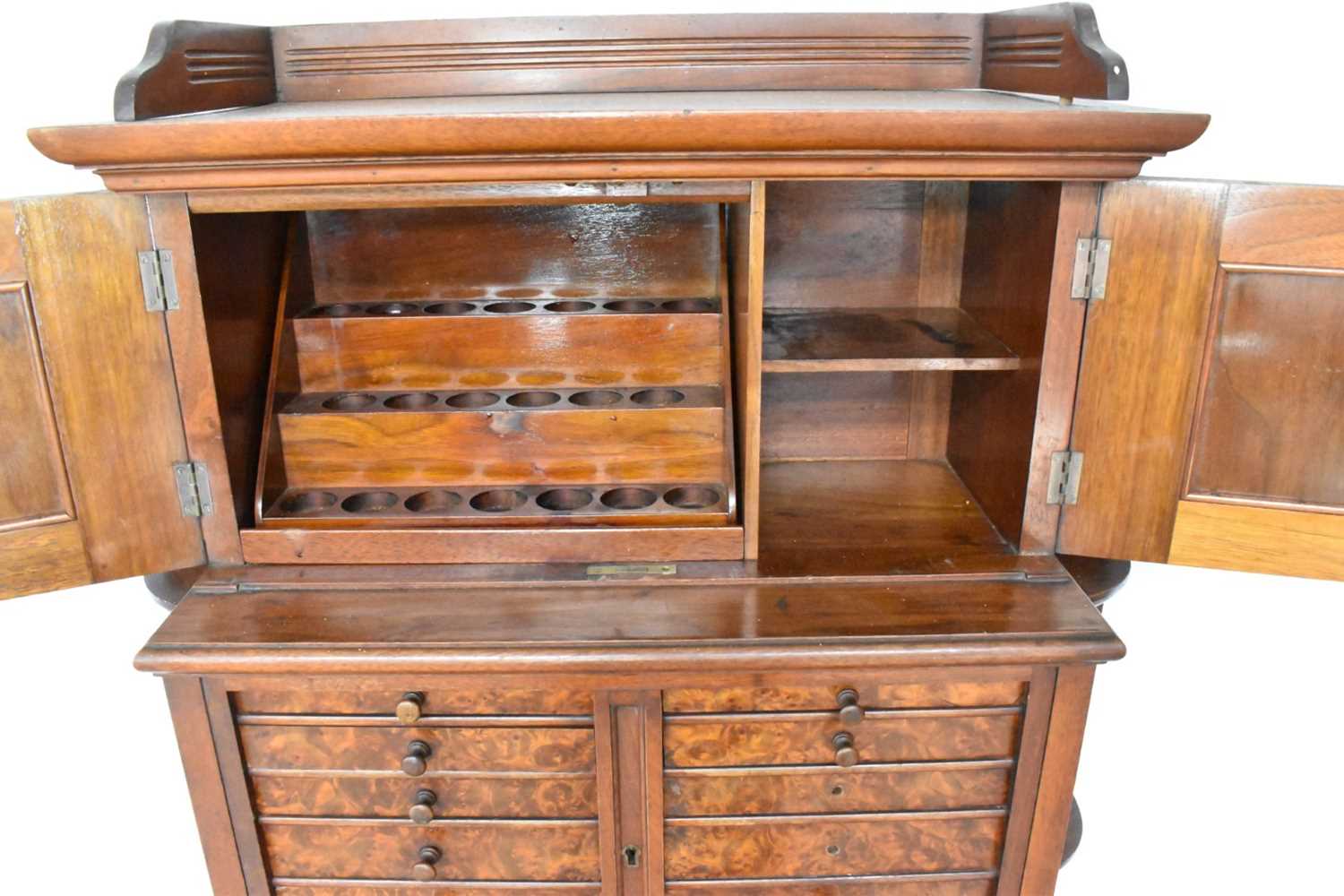 Late Victorian mahogany dentist's cabinet - Image 10 of 14