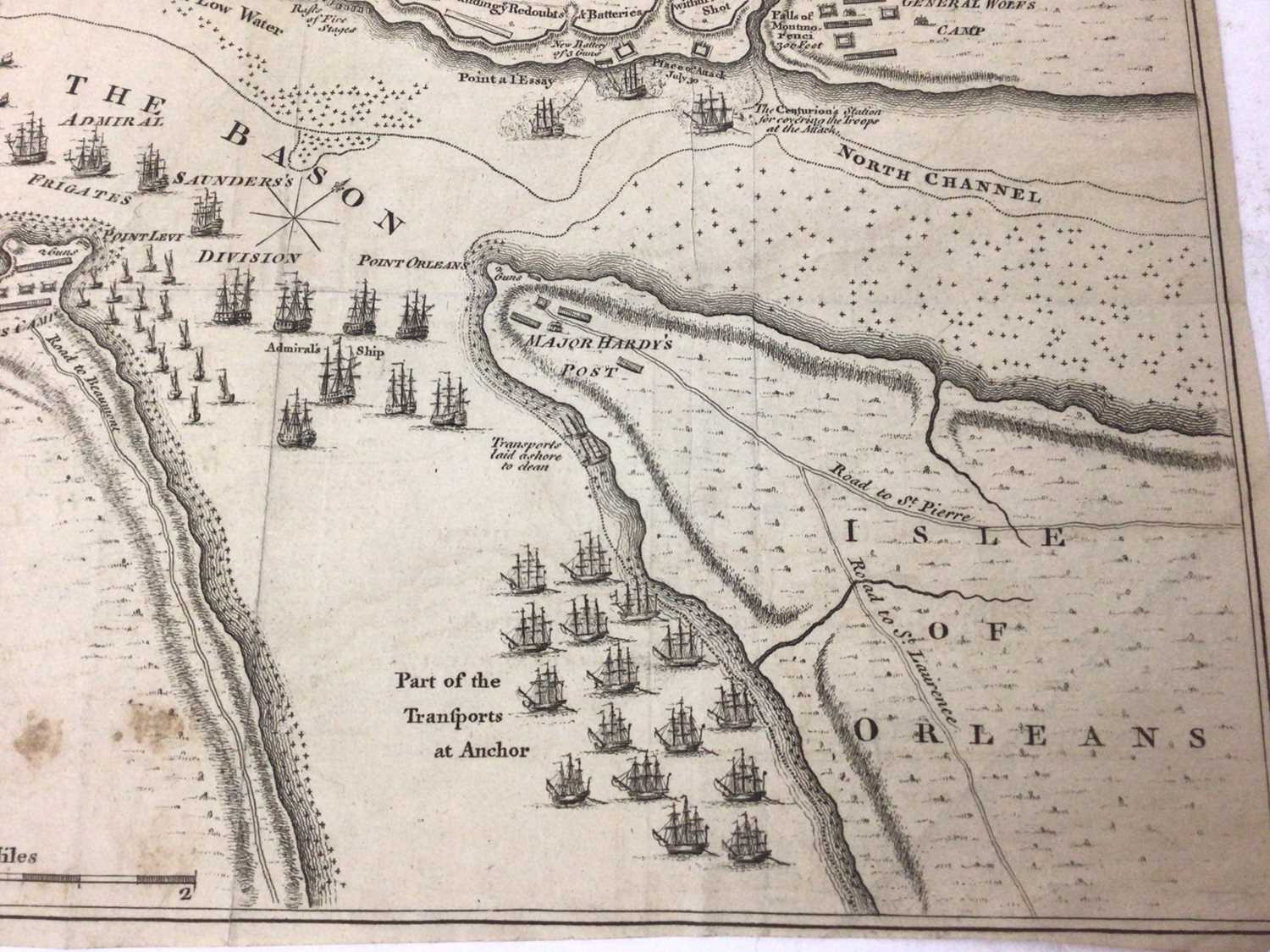 1759 siege of Quebec map - Image 6 of 7
