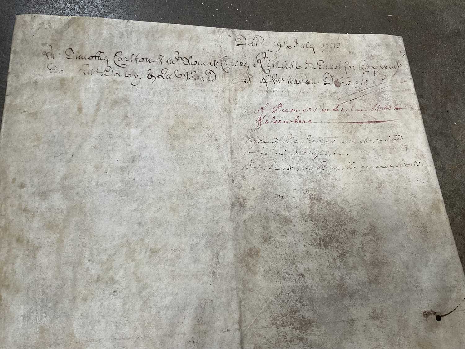 Large collection of indentures on vellum and paper, 17th century and later - Image 18 of 77