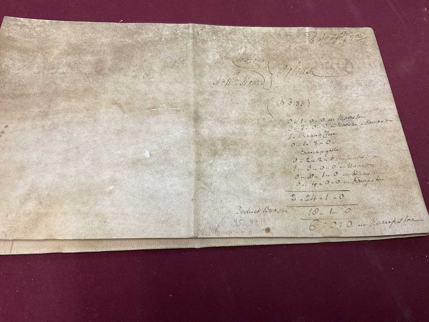 Large collection of indentures on vellum and paper, 17th century and later - Image 75 of 77